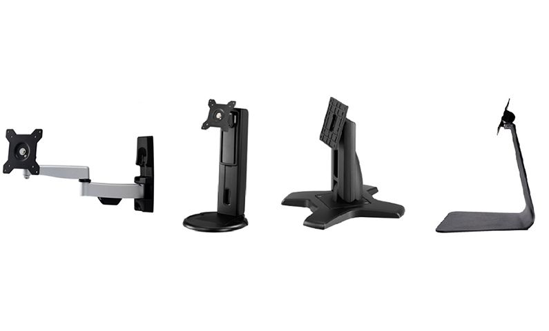 Various Stand and wall mount selection for 19-inch Touch Panel PC.